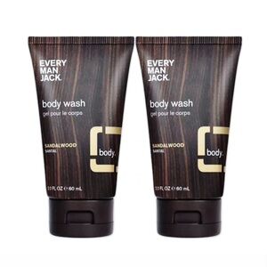 Every Man Jack Sandalwood Men’s Hydrating Body Wash Travel Set